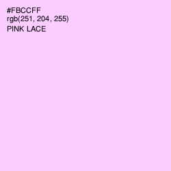 #FBCCFF - Pink Lace Color Image